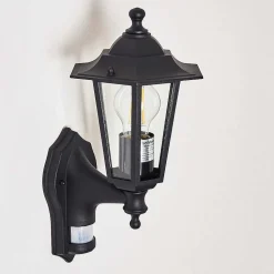 Applique Murale D'Exterieur Loria Noir, 1 Lumiere