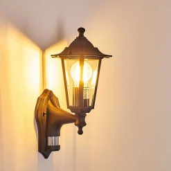 Applique Murale D'Exterieur Loria Noir, 1 Lumiere