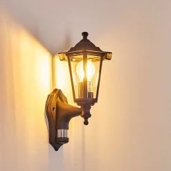 Applique Murale D'Exterieur Loria Noir, 1 Lumiere