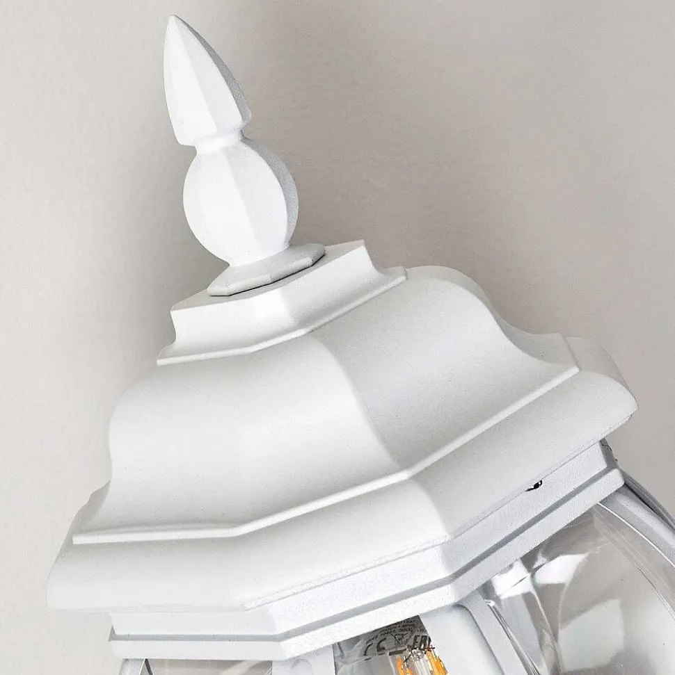 Applique Murale D'Exterieur Lentua Blanc, 1 Lumiere, Detecteur De Mouvement