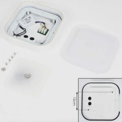 Applique Murale D'Exterieur Paleroo Led Blanc, 1 Lumiere