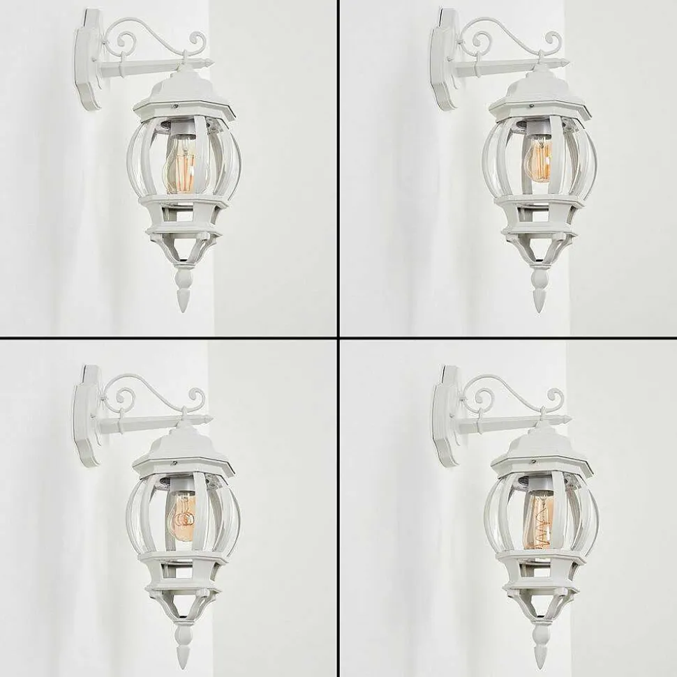 Applique Murale D'Exterieur Lentua Blanc, 1 Lumiere