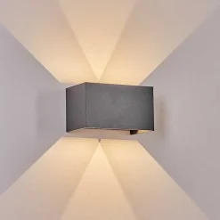 Applique Murale D'Exterieur Tamarin Led Anthracite, 1 Lumiere