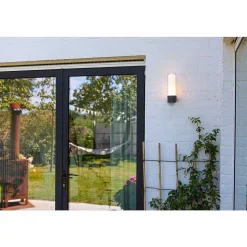 Applique Murale D'Exterieur Lutec Dropa Led Anthracite, 1 Lumiere, Changeur De Couleurs