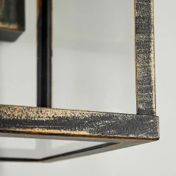 Applique Murale D'Exterieur Tieva Brun, Or, 1 Lumiere, Detecteur De Mouvement