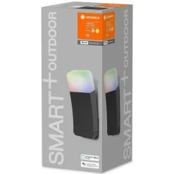 Applique Murale D'Exterieur Ledvance Curve Gris, 1 Lumiere, Changeur De Couleurs