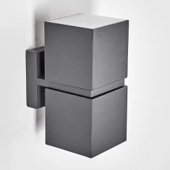 Applique Murale D'Exterieur Swanek Led Anthracite, 2 Lumieres