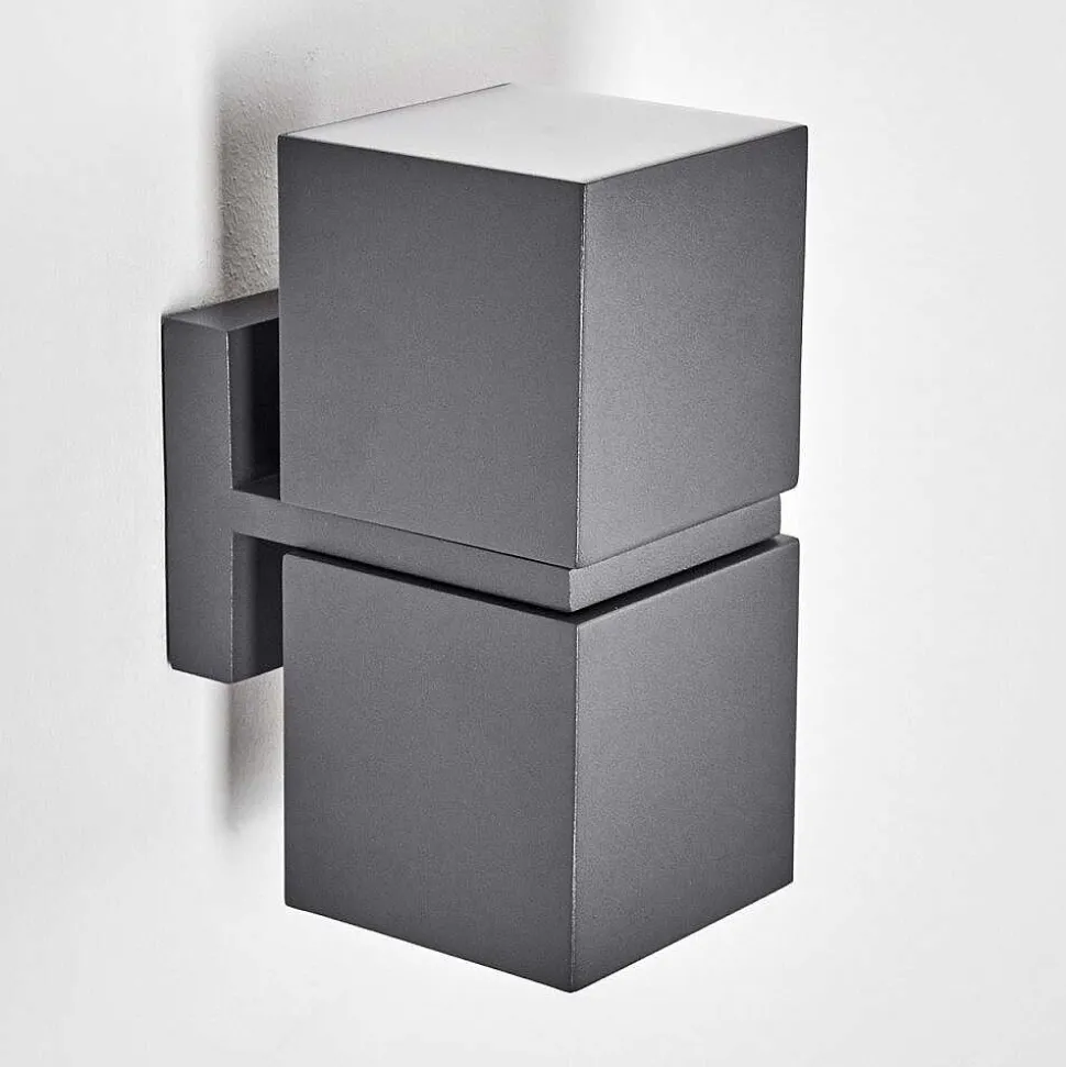 Applique Murale D'Exterieur Swanek Led Anthracite, 2 Lumieres