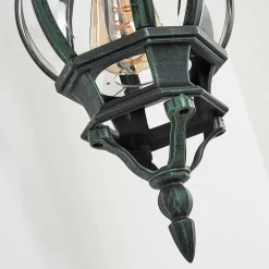 Applique Murale D'Exterieur Lentua Vert, Noir, 1 Lumiere