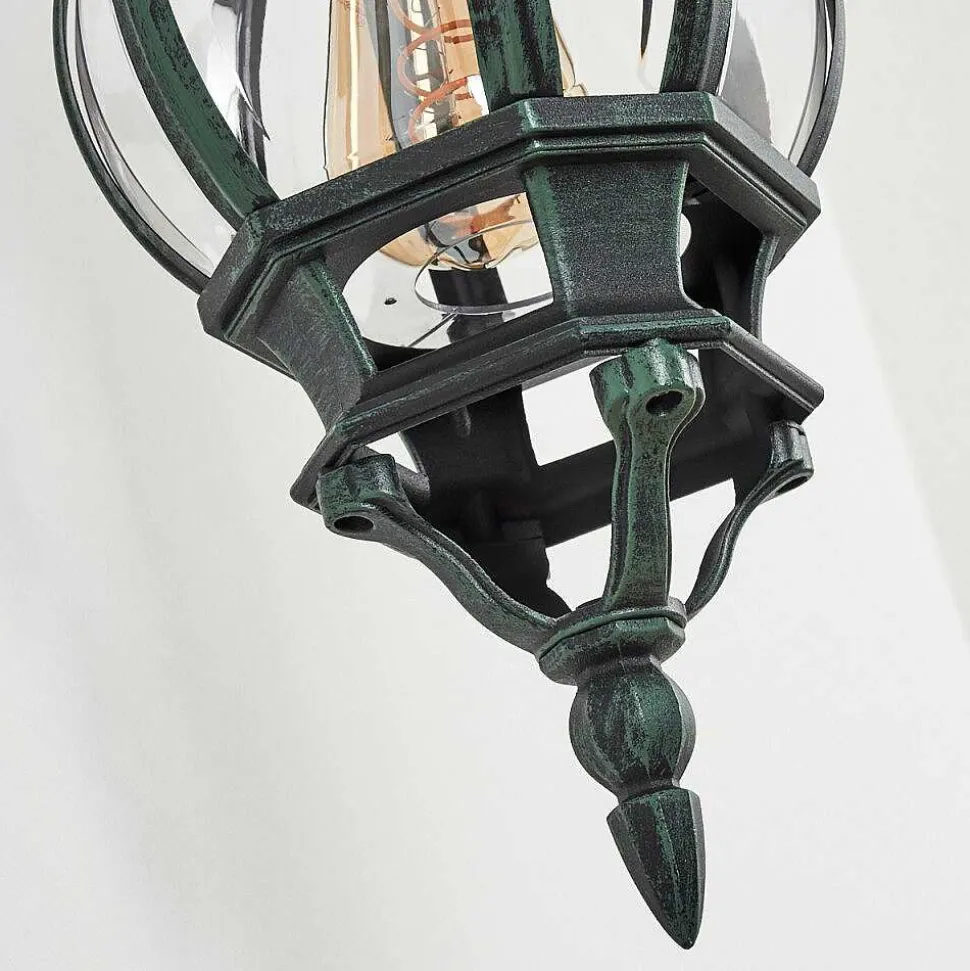 Applique Murale D'Exterieur Lentua Vert, Noir, 1 Lumiere