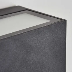 Applique Murale D'Exterieur Spidern Led Anthracite, 1 Lumiere, Changeur De Couleurs