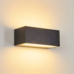 Applique Murale D'Exterieur Spidern Led Anthracite, 1 Lumiere, Changeur De Couleurs