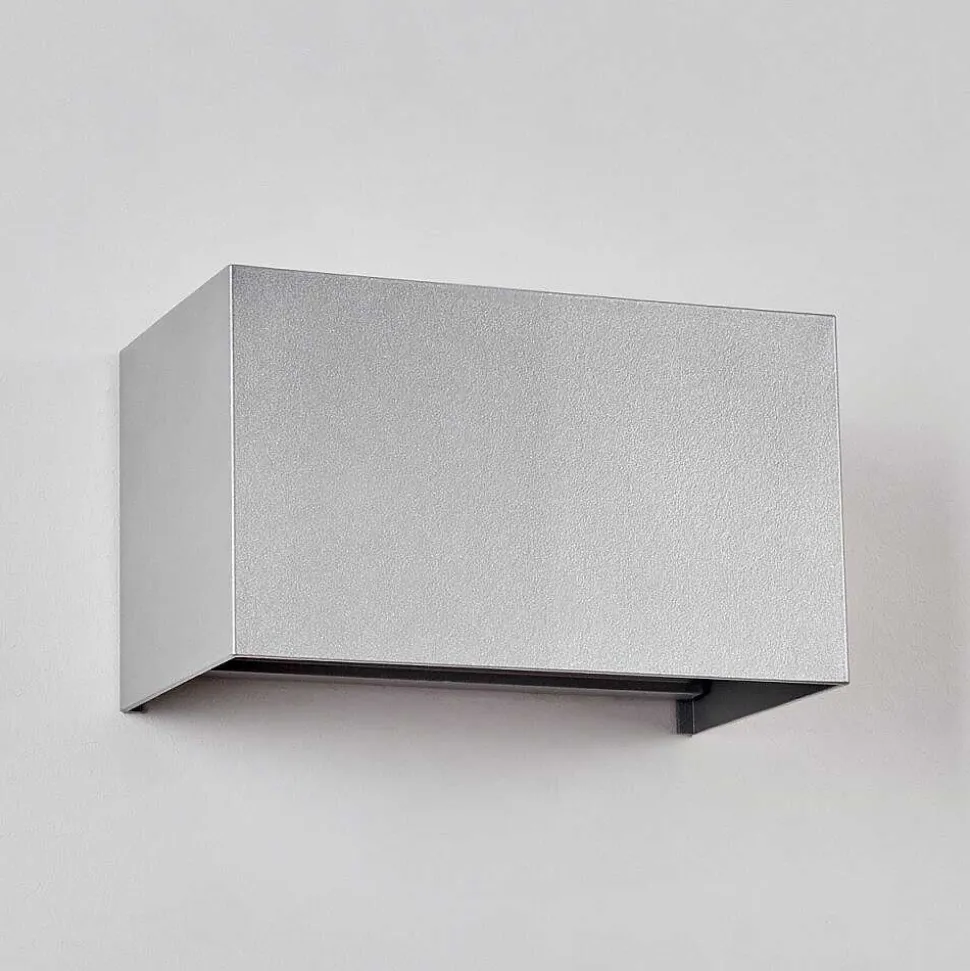 Applique Murale D'Exterieur Tamarin Led Gris, 1 Lumiere