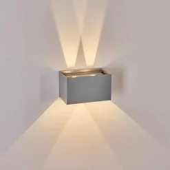 Applique Murale D'Exterieur Tamarin Led Gris, 1 Lumiere