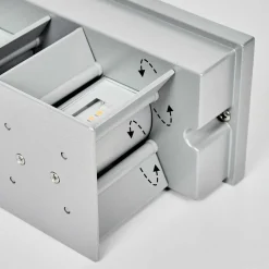 Applique Murale D'Exterieur Tamarin Led Gris, 1 Lumiere