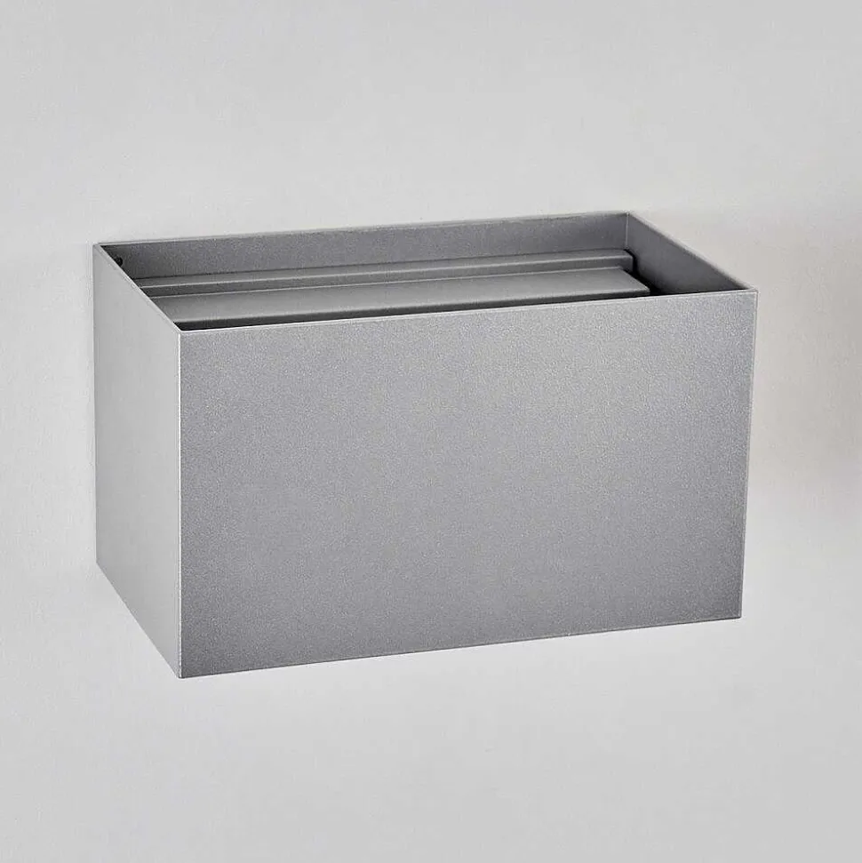 Applique Murale D'Exterieur Tamarin Led Gris, 1 Lumiere