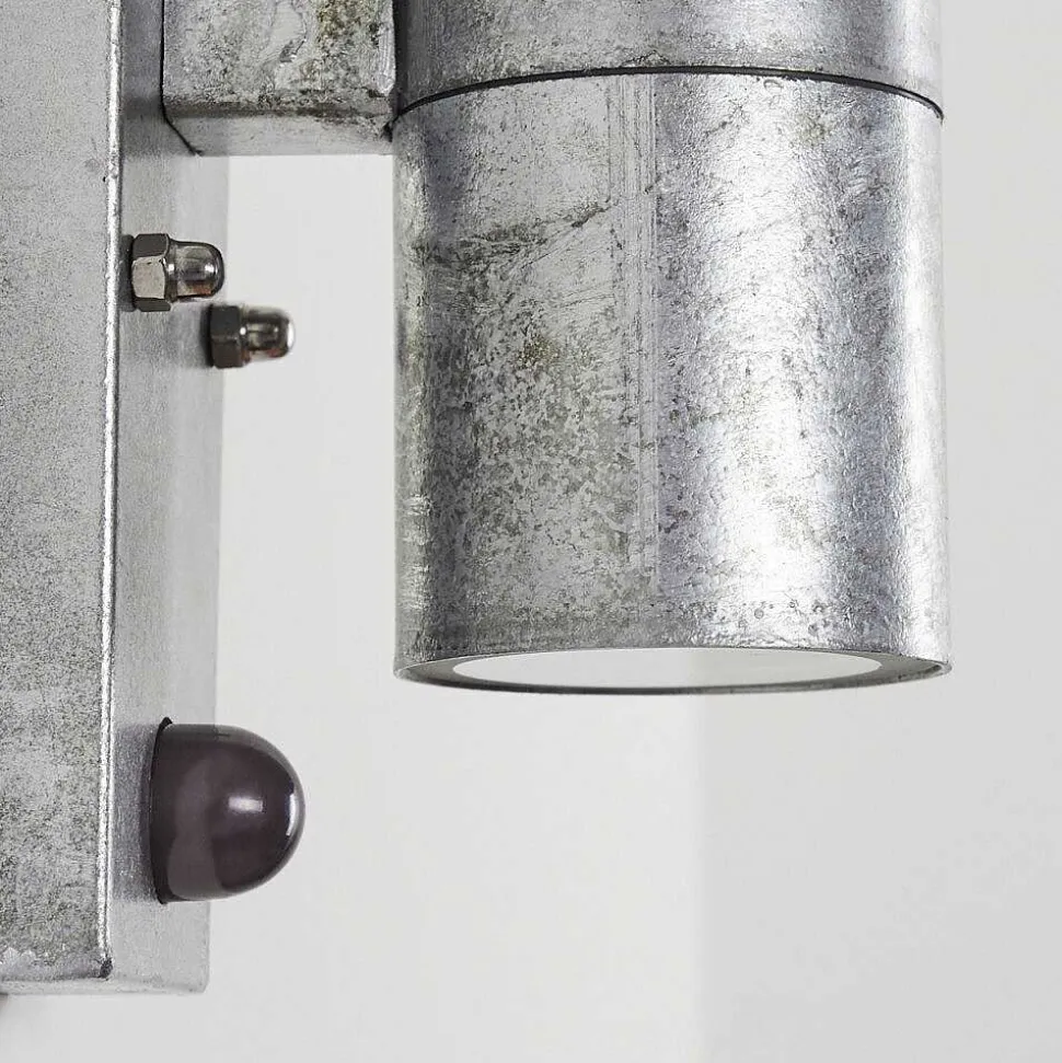 Applique Murale D'Exterieur Bessiebelle Zingue, 2 Lumieres, Detecteur De Mouvement