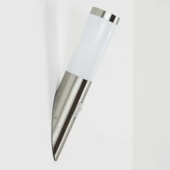 Applique Murale D'Exterieur Sessa Nickel Mat, 1 Lumiere, Detecteur De Mouvement