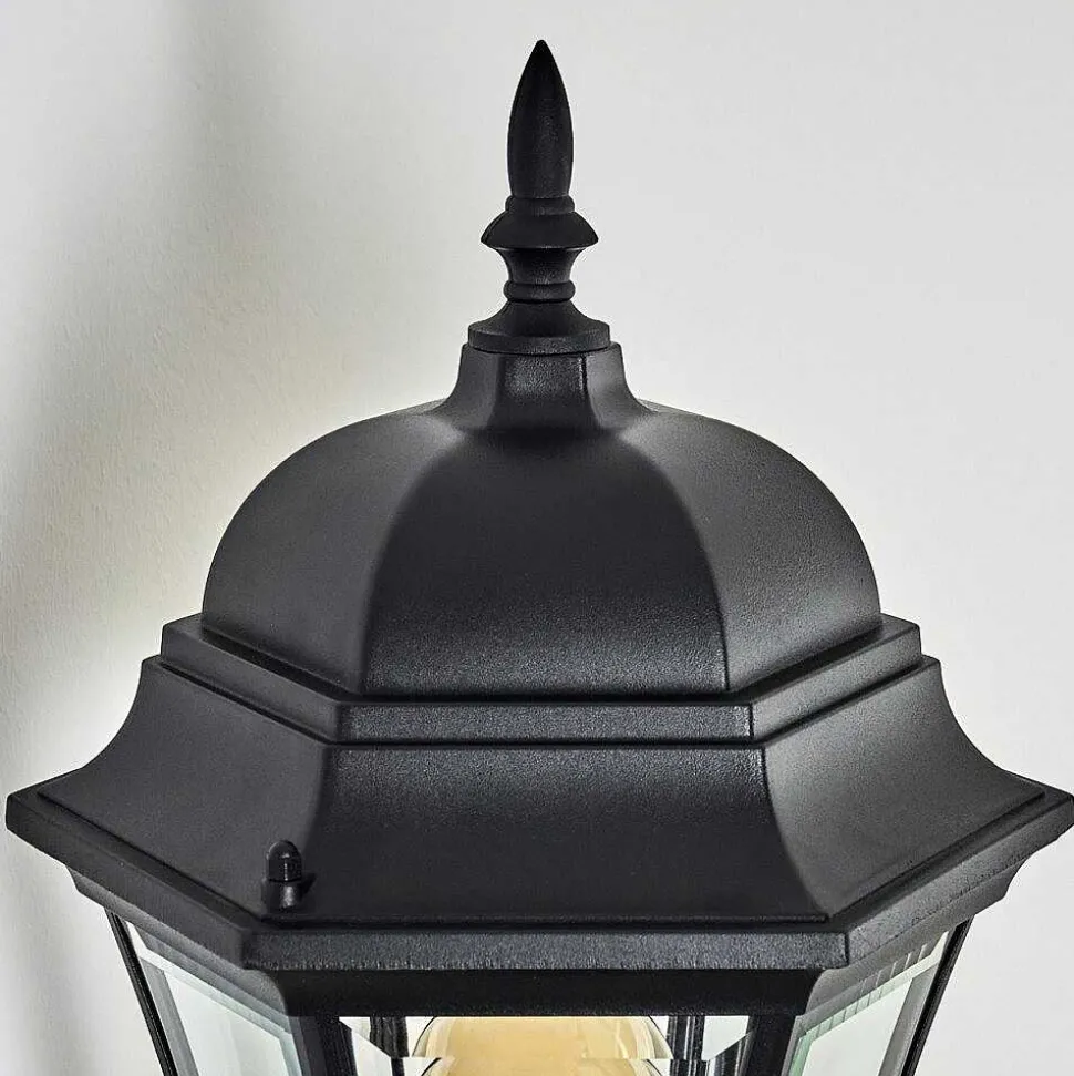 Applique Murale D'Exterieur Etoe Noir, 1 Lumiere, Detecteur De Mouvement