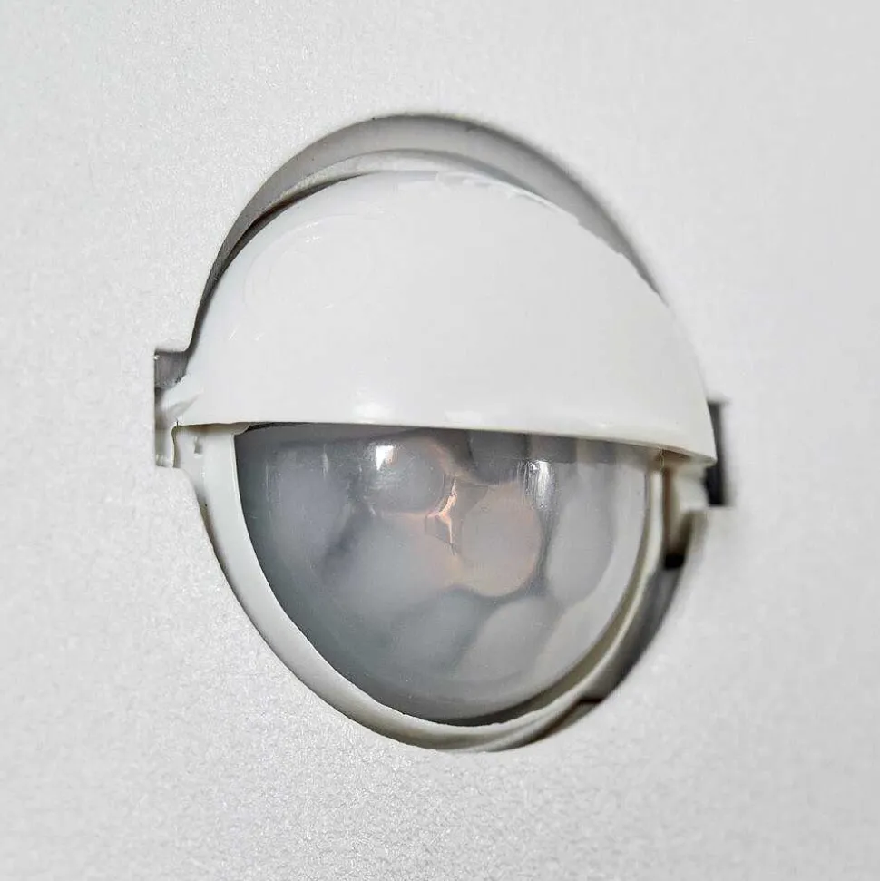 Applique Murale D'Exterieur Borlo Led Blanc, 2 Lumieres, Detecteur De Mouvement