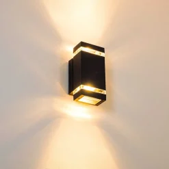 Applique Murale D'Exterieur Edevik Anthracite, 2 Lumieres