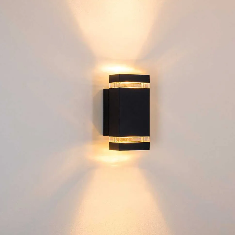 Applique Murale D'Exterieur Edevik Anthracite, 2 Lumieres