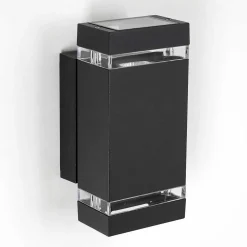 Applique Murale D'Exterieur Edevik Anthracite, 2 Lumieres