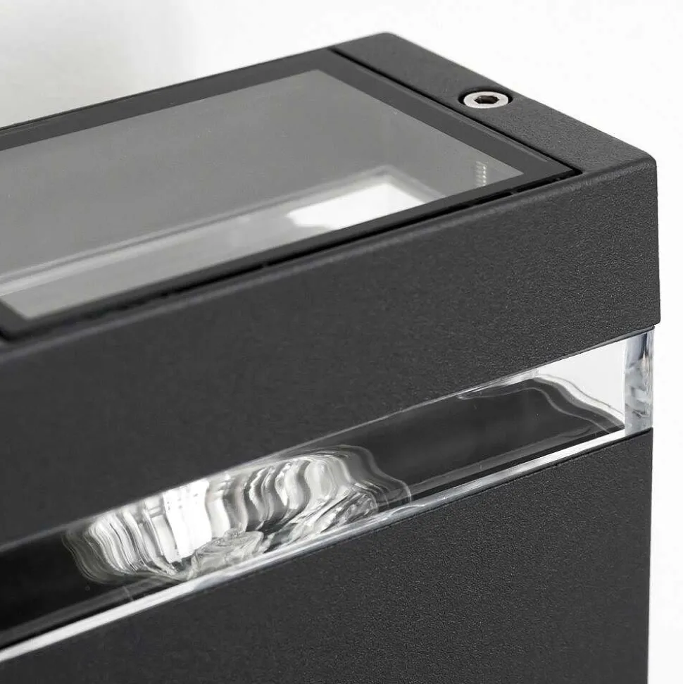 Applique Murale D'Exterieur Edevik Anthracite, 2 Lumieres