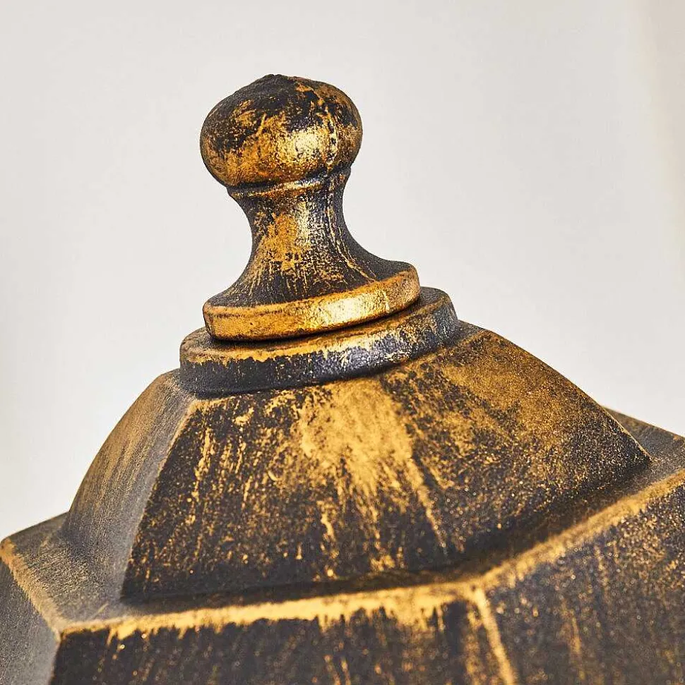 Applique Murale D'Exterieur Loria Brun Dore, 1 Lumiere