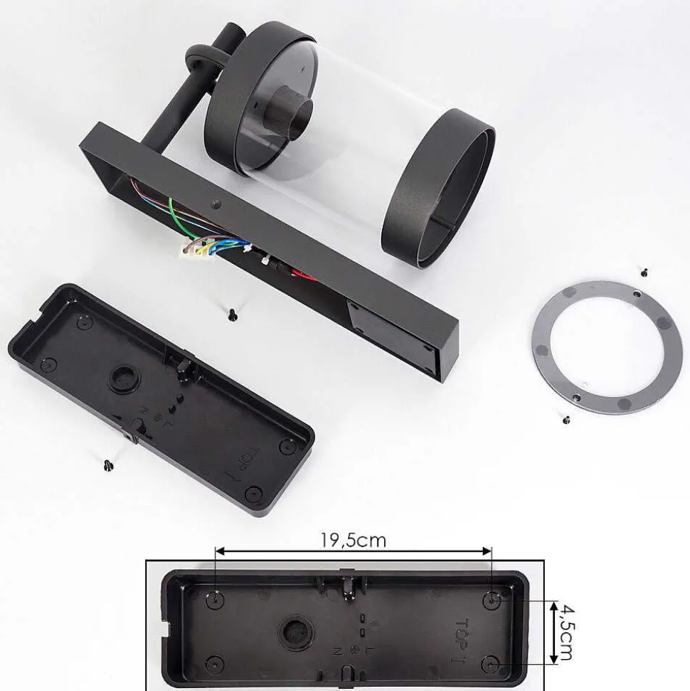 Applique Murale D'Exterieur Fulham Anthracite, 1 Lumiere