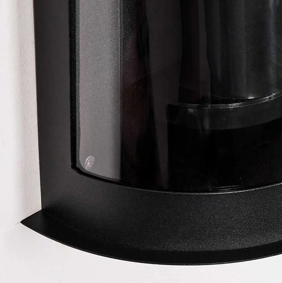 Applique Murale D'Exterieur Spitnes Noir, 1 Lumiere