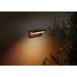 Applique Murale D'Exterieur Philips Hue Nyro Led Noir, 1 Lumiere, Changeur De Couleurs