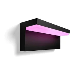 Applique Murale D'Exterieur Philips Hue Nyro Led Noir, 1 Lumiere, Changeur De Couleurs