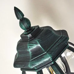 Applique Murale D'Exterieur Lentua Vert, Noir, 1 Lumiere