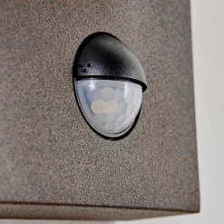 Applique Murale D'Exterieur Fulham Brun, Rouille, 1 Lumiere, Detecteur De Mouvement