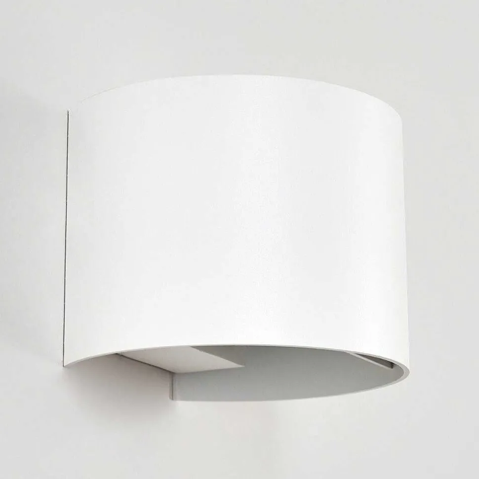 Applique Murale D'Exterieur Tamarin Led Blanc, 2 Lumieres