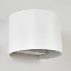 Applique Murale D'Exterieur Tamarin Led Blanc, 2 Lumieres