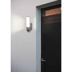 Applique Murale D'Exterieur Lutec Elara Led Acier Inoxydable, 1 Lumiere, Detecteur De Mouvement