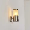 Applique Murale D'Exterieur Tolsona Nickel Mat, 1 Lumiere, Detecteur De Mouvement