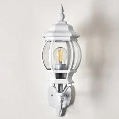 Applique Murale D'Exterieur Lentua Blanc, 1 Lumiere