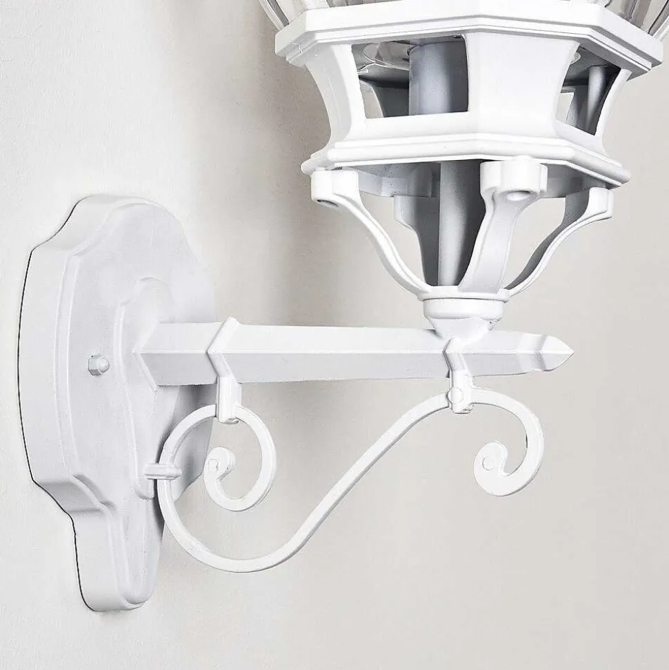 Applique Murale D'Exterieur Lentua Blanc, 1 Lumiere