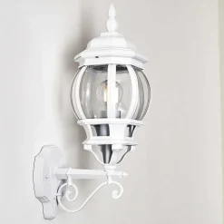 Applique Murale D'Exterieur Lentua Blanc, 1 Lumiere