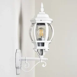 Applique Murale D'Exterieur Lentua Blanc, 1 Lumiere