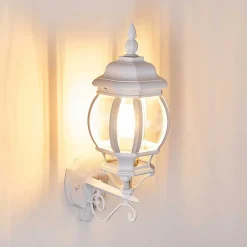 Applique Murale D'Exterieur Lentua Blanc, 1 Lumiere