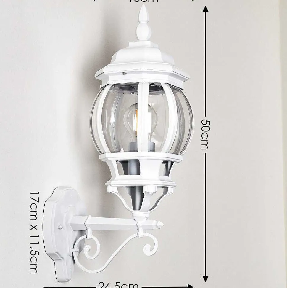 Applique Murale D'Exterieur Lentua Blanc, 1 Lumiere