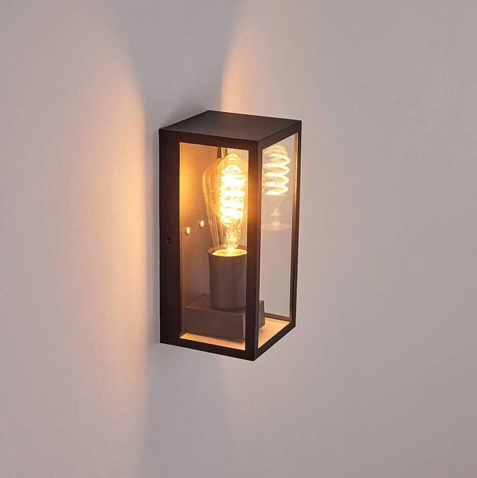 Applique Murale D'Exterieur Hakkas Noir, 1 Lumiere