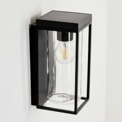 Applique Murale D'Exterieur Palanga Led Noir, 1 Lumiere, Detecteur De Mouvement