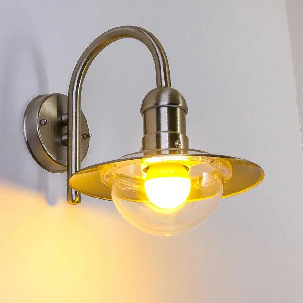 Applique Murale D'Exterieur Elima Acier Inoxydable, 1 Lumiere