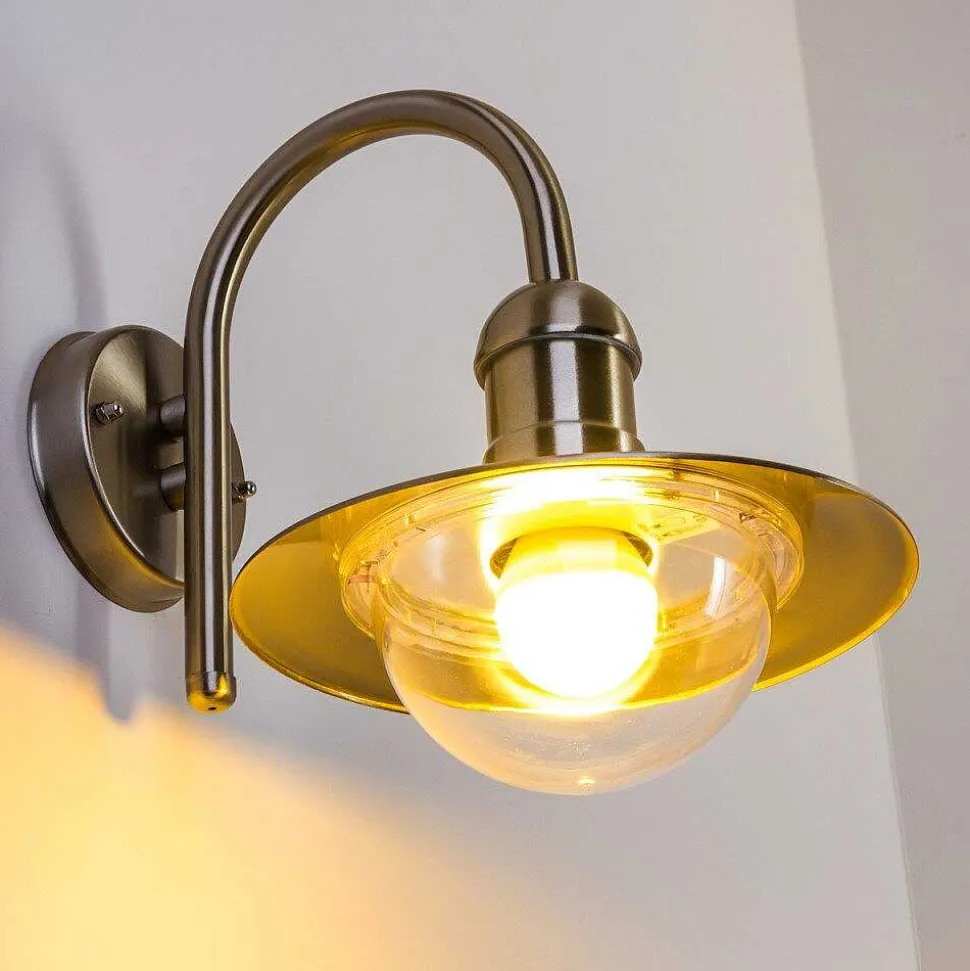 Applique Murale D'Exterieur Elima Acier Inoxydable, 1 Lumiere