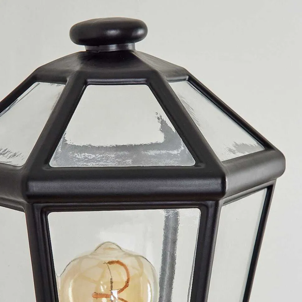 Applique Murale D'Exterieur Catigny Noir, 1 Lumiere, Detecteur De Mouvement